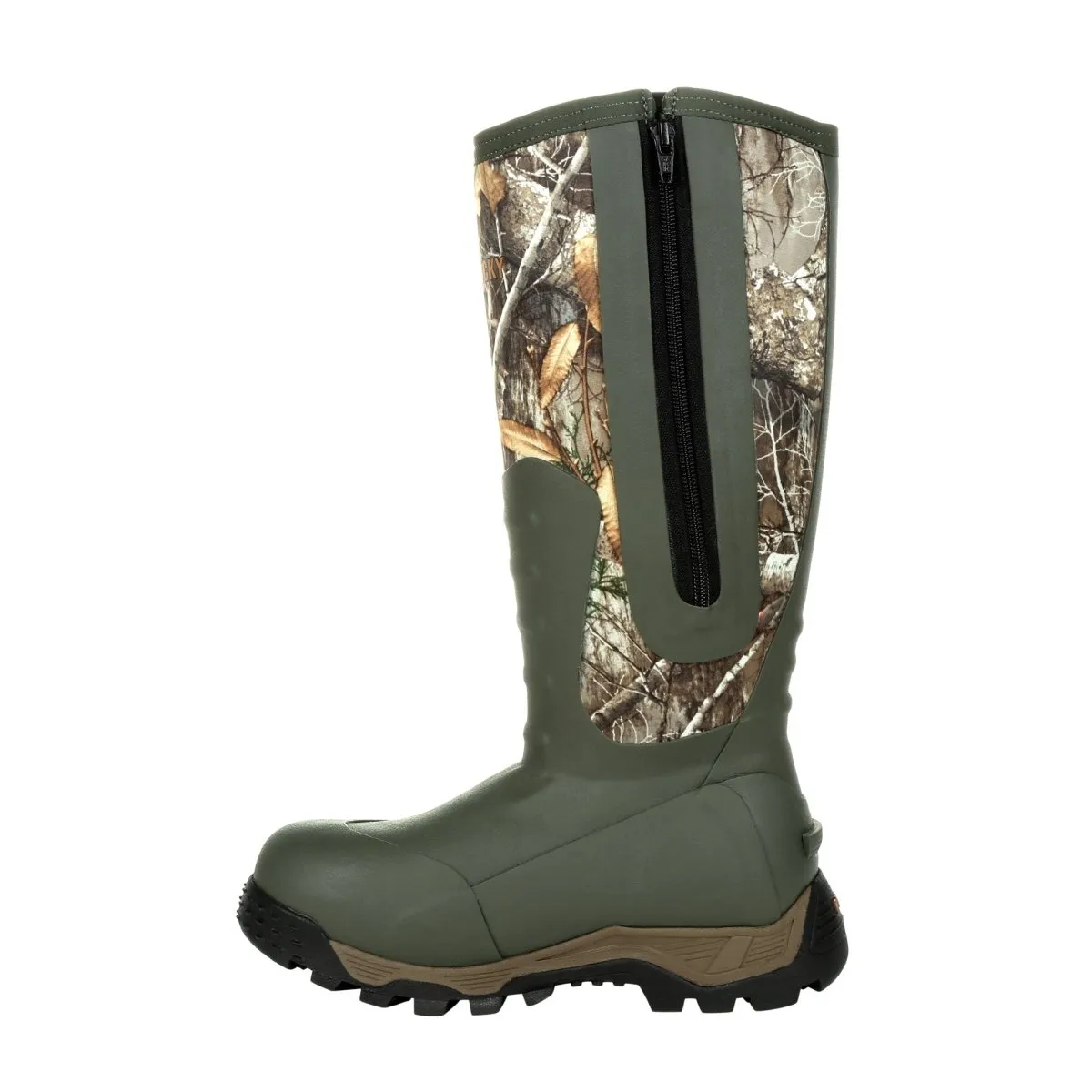 Rocky Sport Pro Women's 1200G Insulated Rubber Outdoor Boots Rks0479 In Realtree Edge