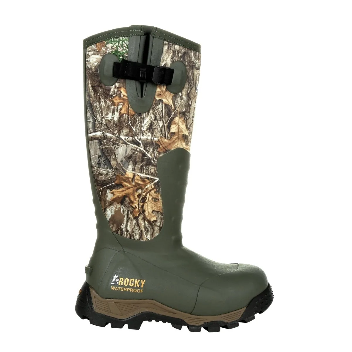 Rocky Sport Pro Women's 1200G Insulated Rubber Outdoor Boots Rks0479 In Realtree Edge