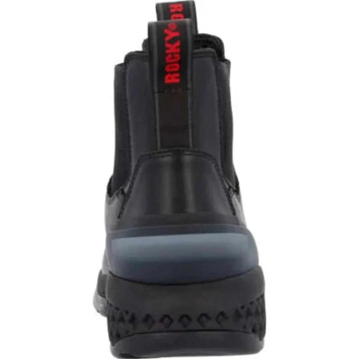 Rocky Station Slip-on Men's Soft Toe Boots Rkd0115 In Black