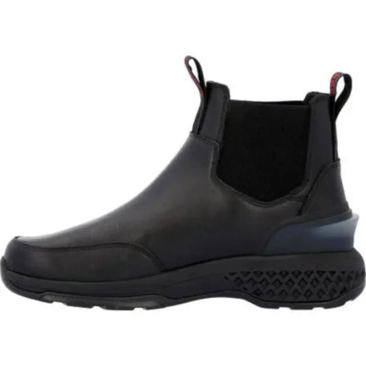 Rocky Station Slip-on Men's Soft Toe Boots Rkd0115 In Black