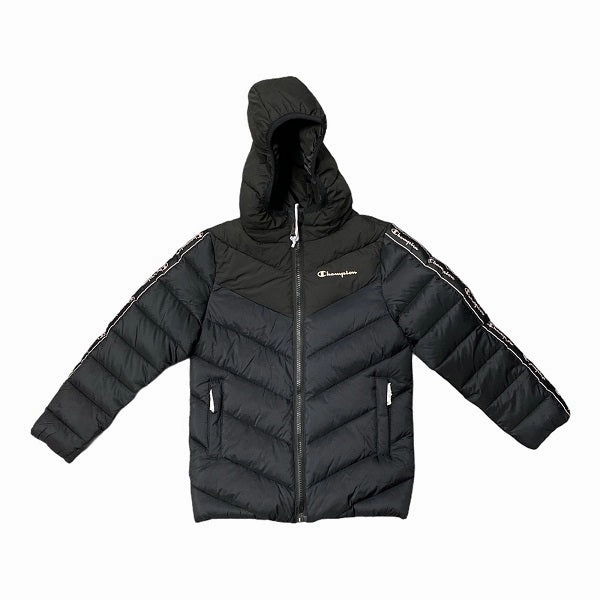 Cold Weather Wear Utility Fit Champion giubbotto con cappuccio da ragazza 404247 KK001 NBK nero