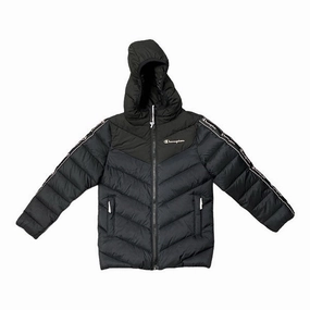 Cold Weather Wear Utility Fit Champion giubbotto con cappuccio da ragazza 404247 KK001 NBK nero