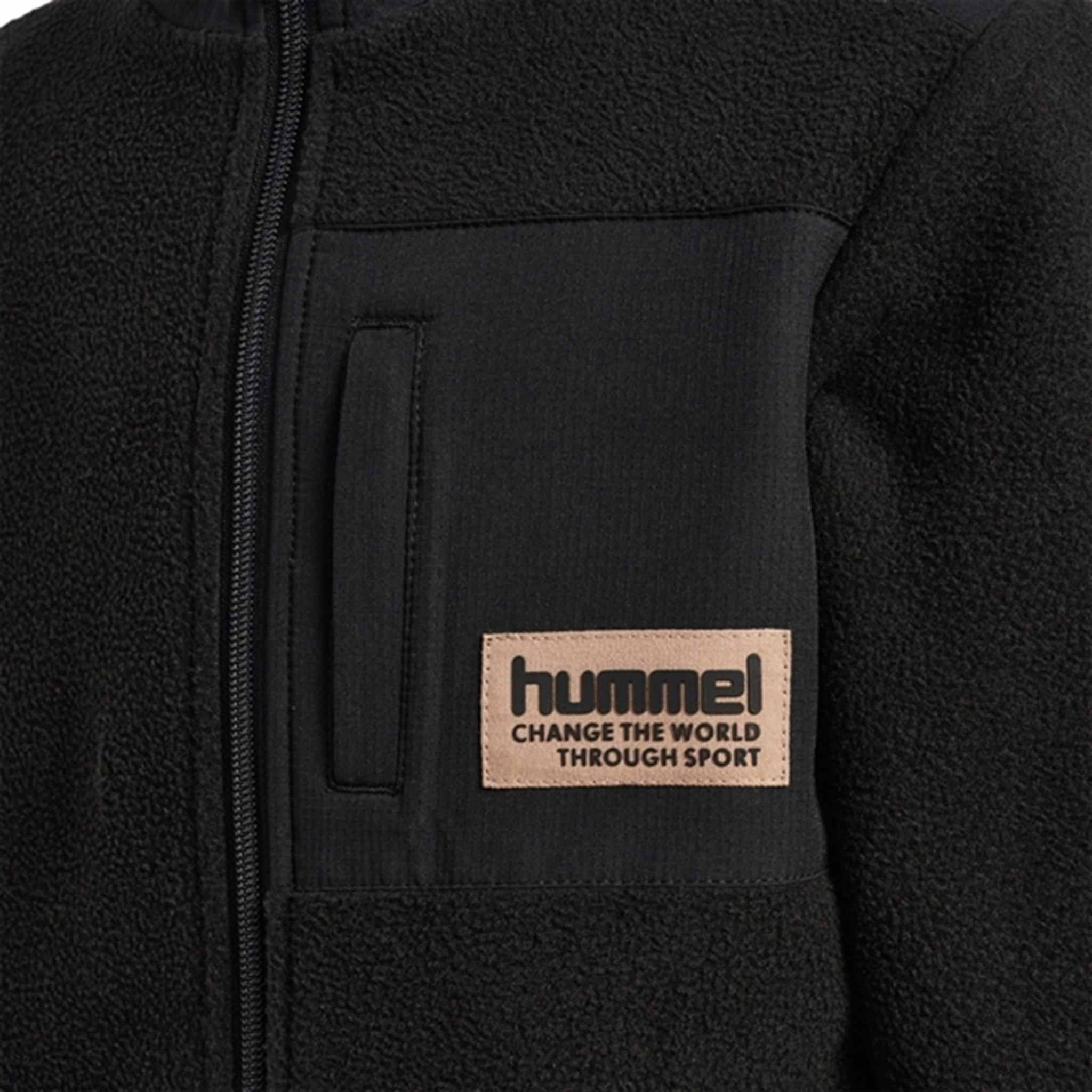 Enhanced Edge Binding HighVisibility Trims Hummel Black Dare Fleece jacket