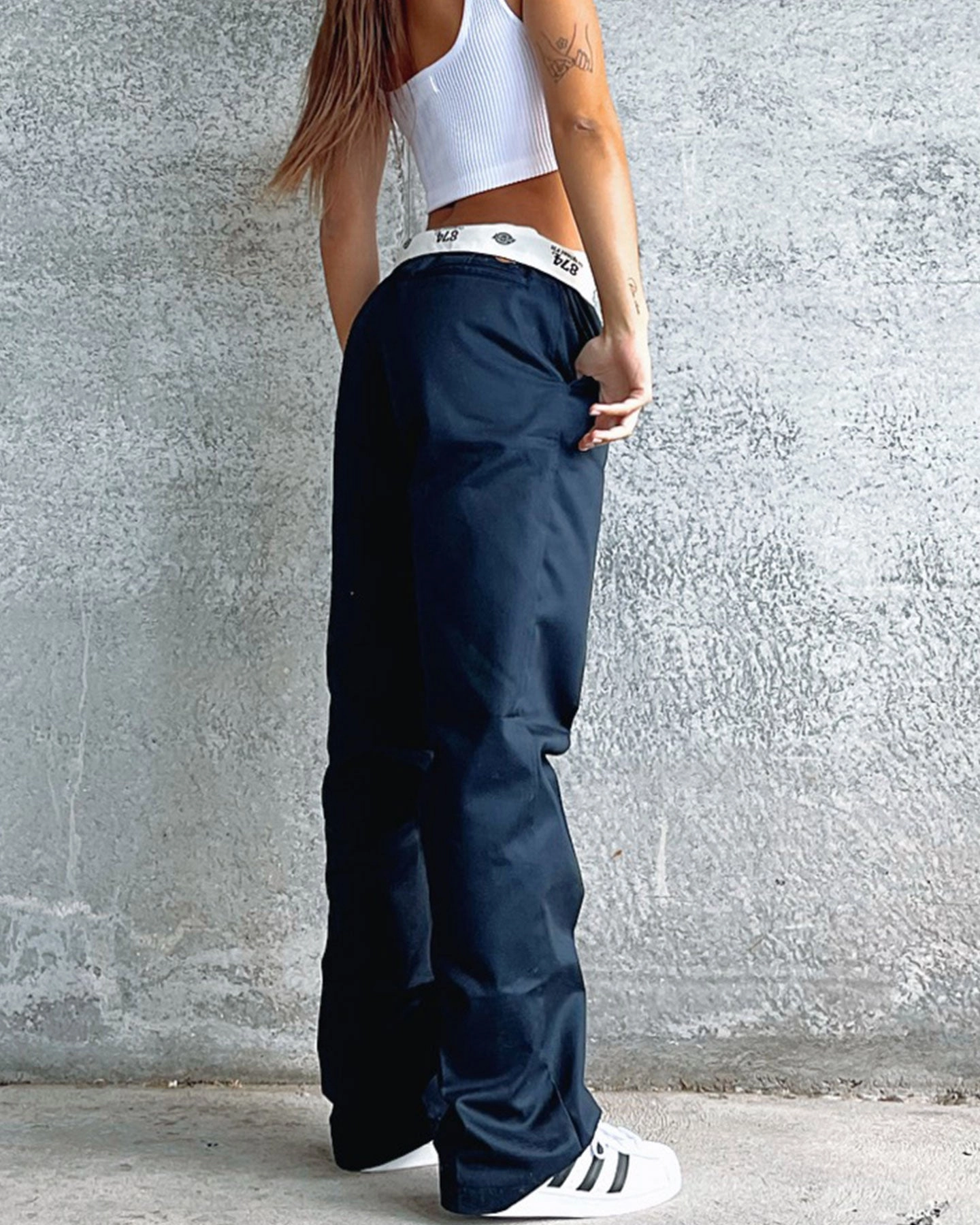 Quick Layering Dickies Original 874 Work Pants Dark Navy