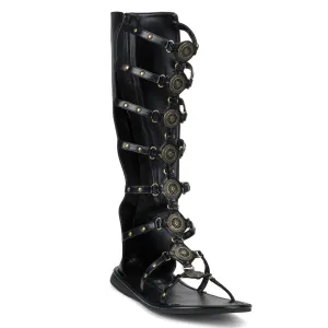 ROMAN-15 Fancy Dress Costume Funtasma Men's Shoes Black Pu