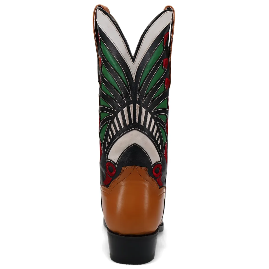 Ronan Leather Boot - Tan/Multi - DP80514