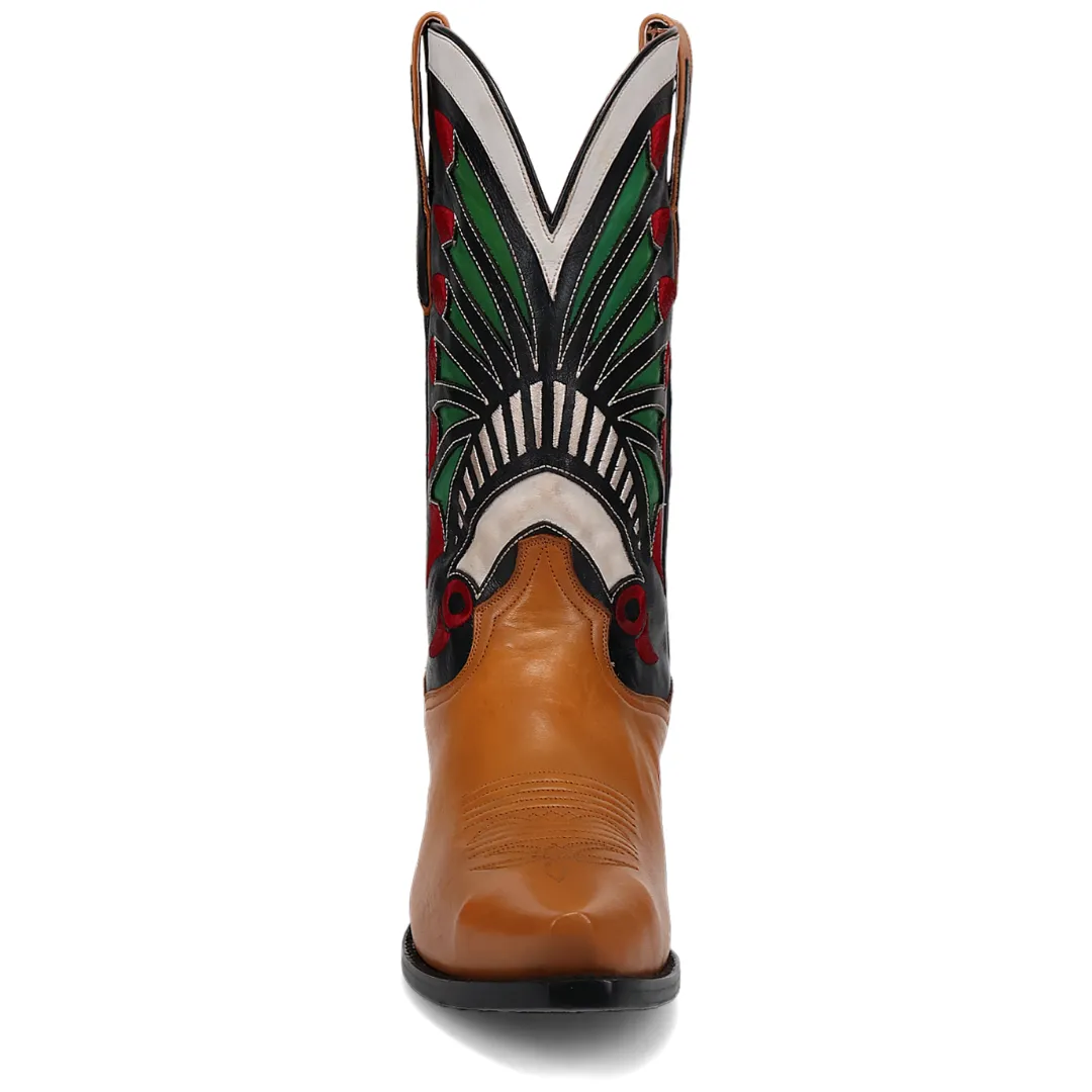 Ronan Leather Boot - Tan/Multi - DP80514