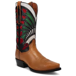 Ronan Leather Boot - Tan/Multi - DP80514