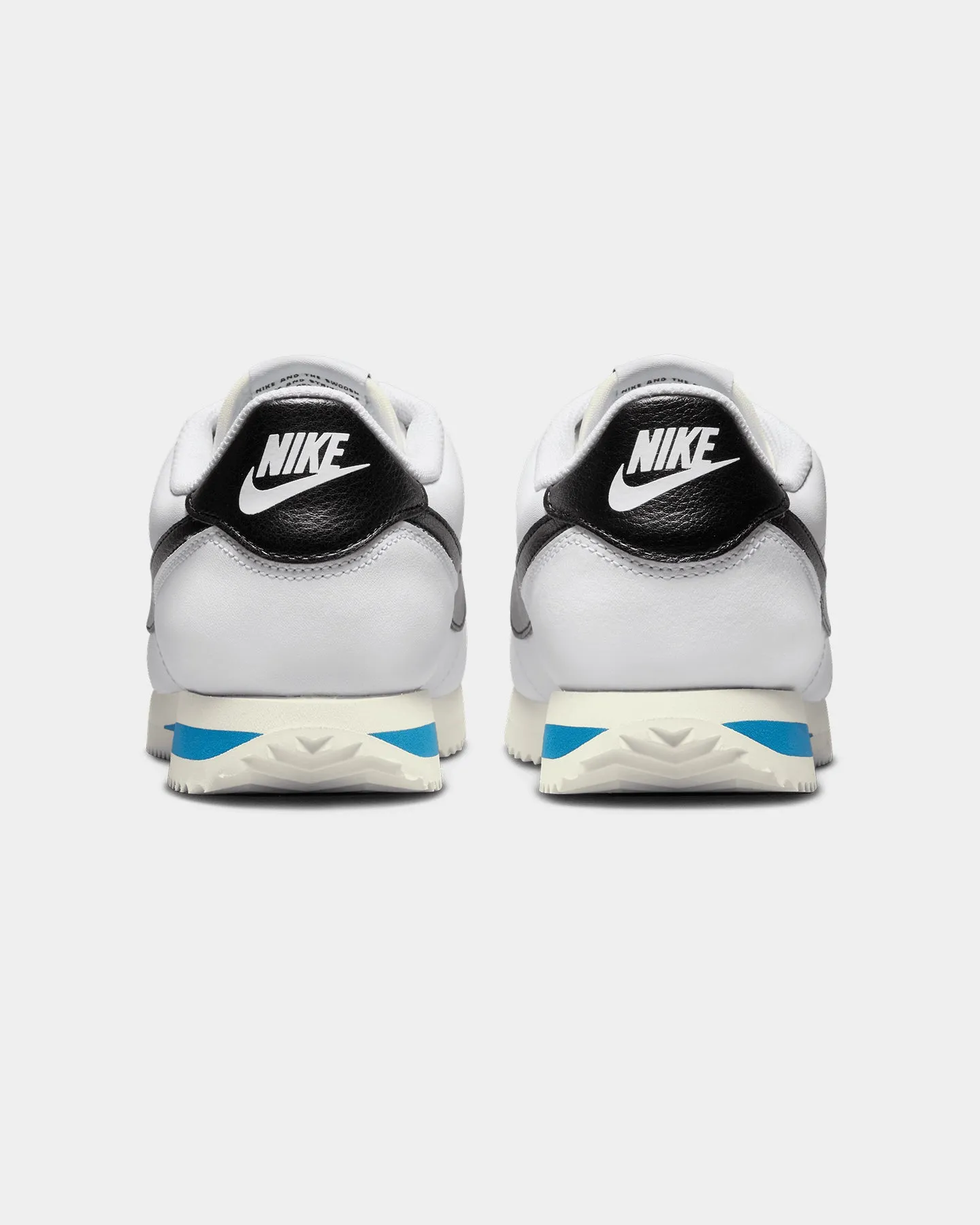 Nike Women's Cortez White/Black-LT Step Support narrow - toe shoes