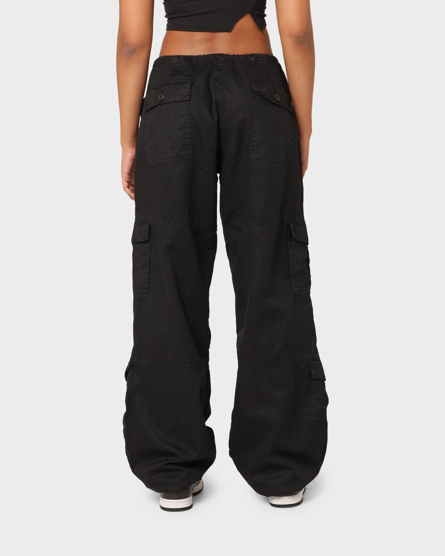 Friction Resistant Fabric Rothco Women's Vintage Paratrooper Fatigue Cargo Pants Black