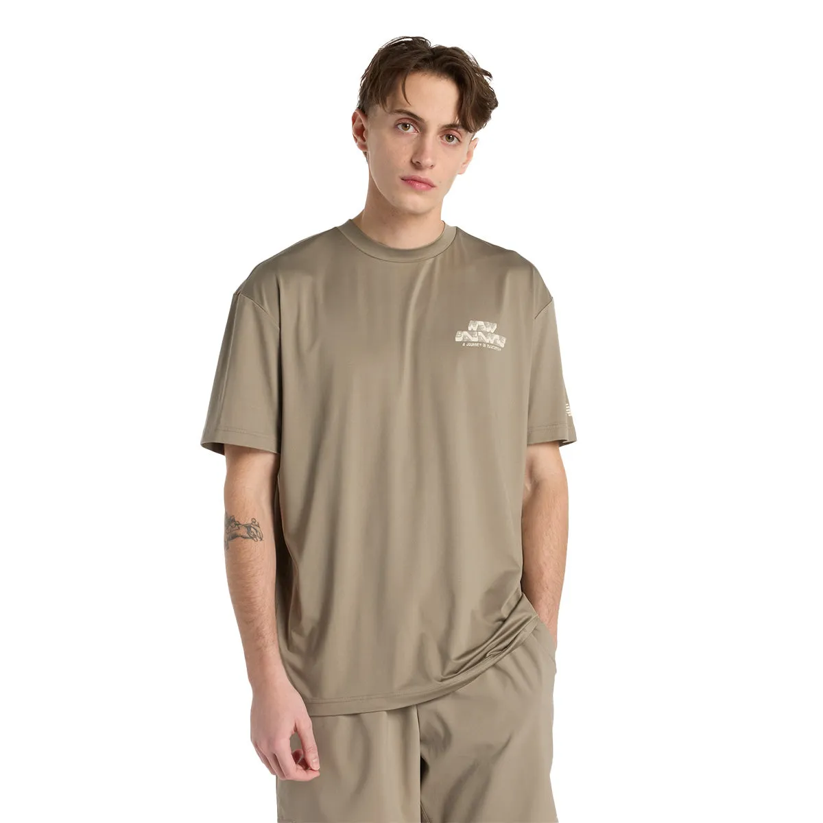 Fast Move Hexagonal Traction Run Energy Tee 'Dockside'