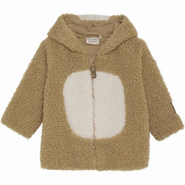 Minymo Cartouche Jacket Boucle w. Lining Reinforced Elbow Padding Oversized Silhouette