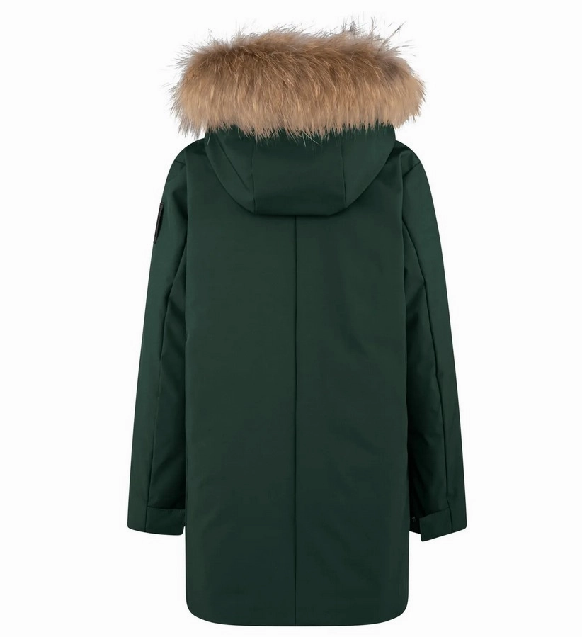 Bomboogie giubbotto parka da bambino con cappuccio e pelliccia CK094VTAC3 307 verde foresta Rugged Layering Protective Gear