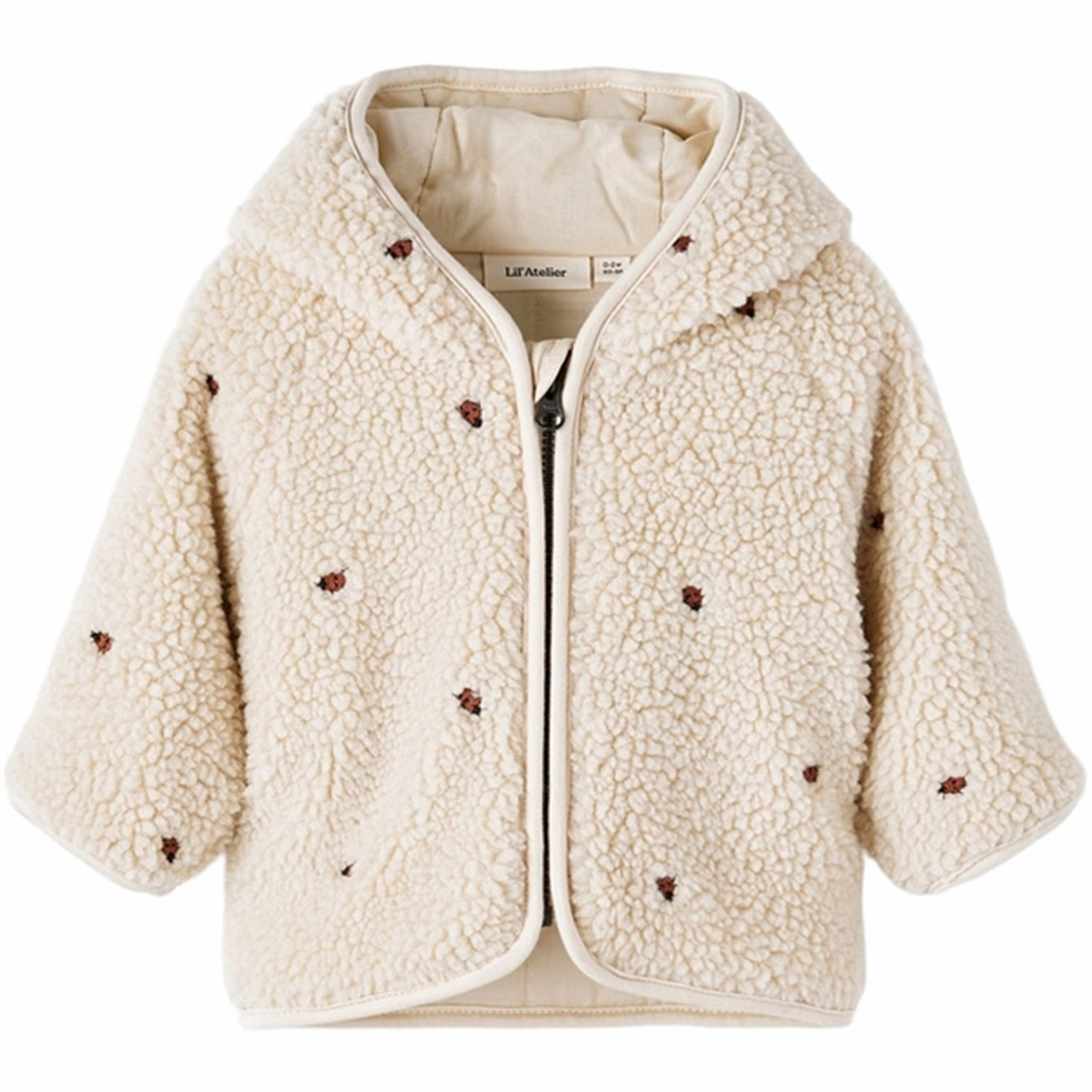 Lil'Atelier Fog Nalo Loose Sherpa Jacket TemperatureRegulating Practical Layer