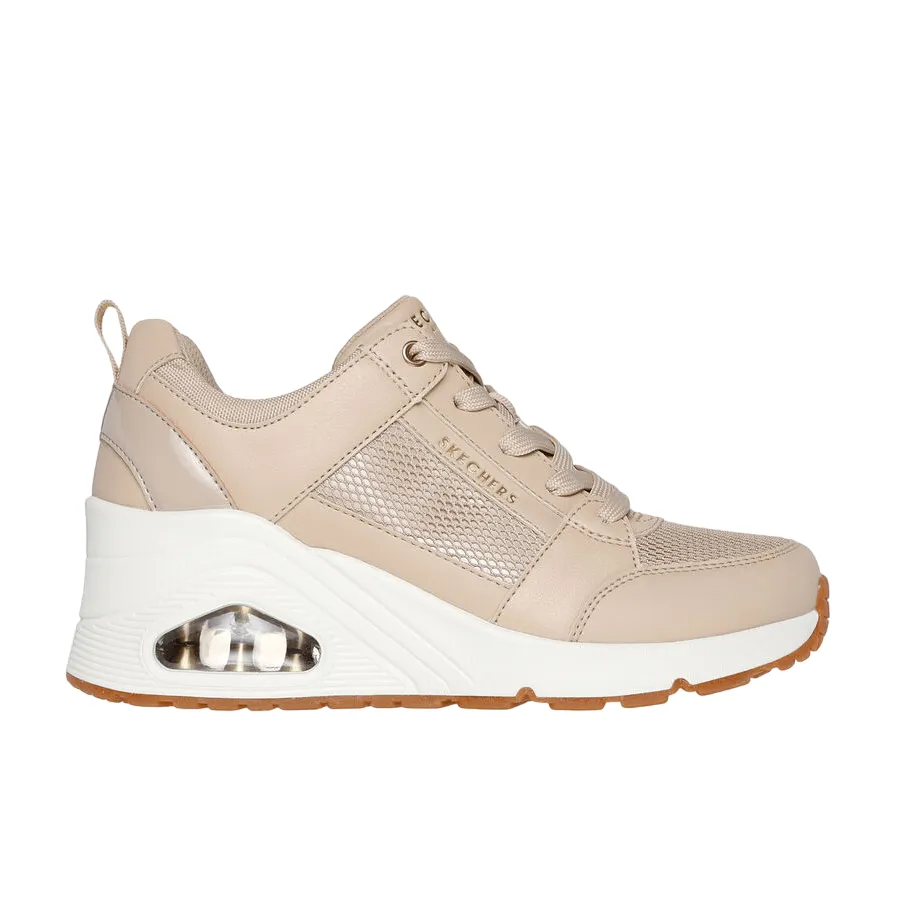 Skechers sneakers da donna Uno Wedge Everything Nice 177526/NAT naturale zero - drop shoes
