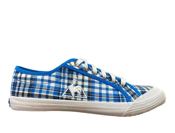 Le Coq Sportif scarpa sneakers in tela da donna a quadretti Deuville Summer 1311581 blu religious - event running gear