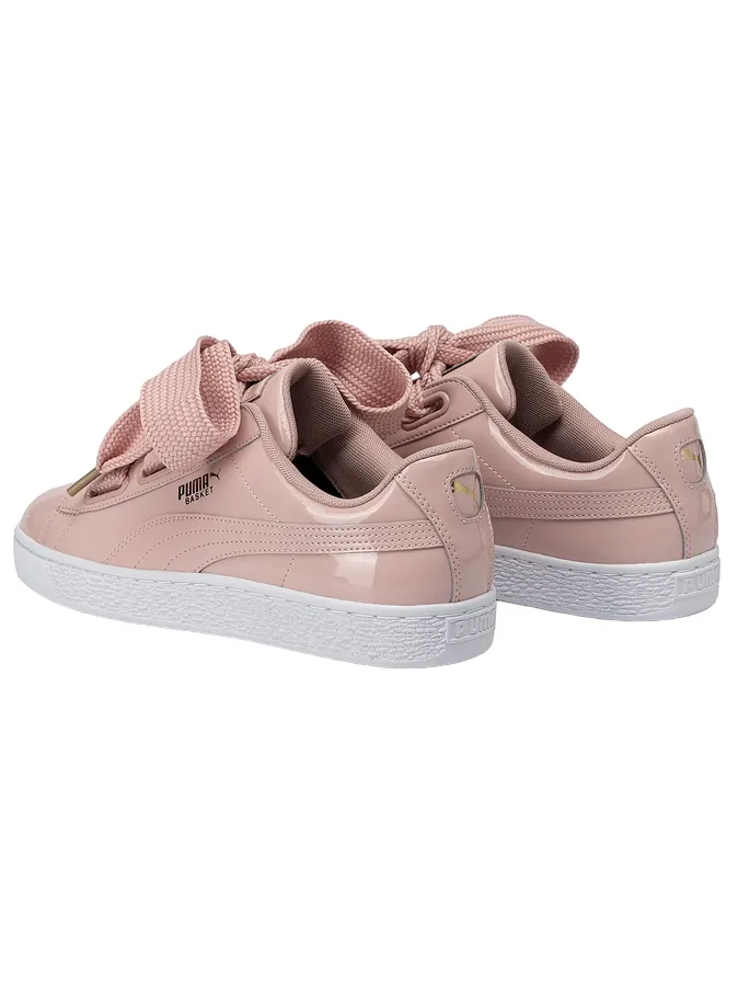 Puma scarpa sneakers da donna Basket Heart Patent 363073 11 rosa Contemporary Design running on mud shoes