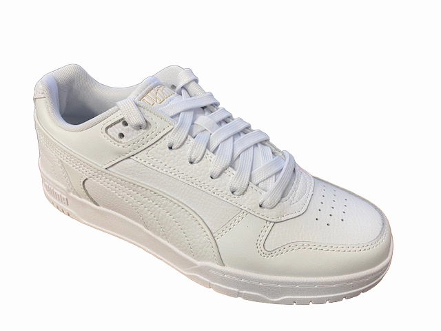 Secure Lock running in a suspension bridge area shoes Puma sneakers bassa da ragazza RBD Game Low Jr 387350 01 white