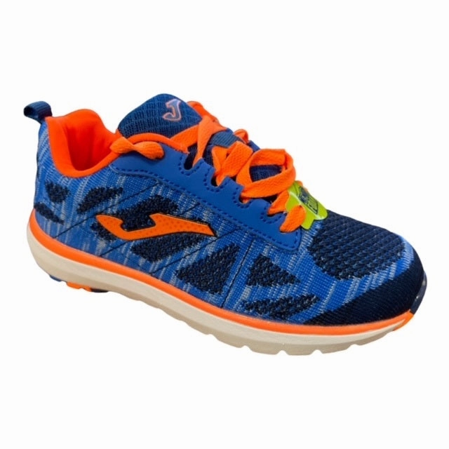 cloudy Joma scarpa da ginnastica da ragazzo Alaska Jr 604 Blue-Orange J.ALASW-604
