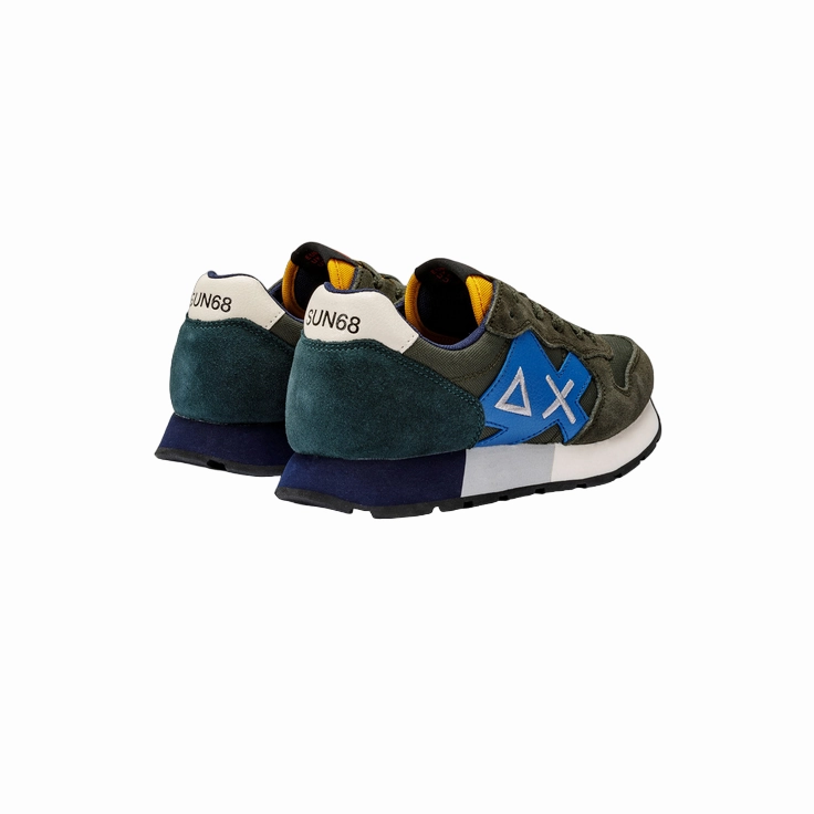 heel pads Sun68 scarpa sneakers da ragazzo Jaki Solid Z43313T 23 verde militare scuro