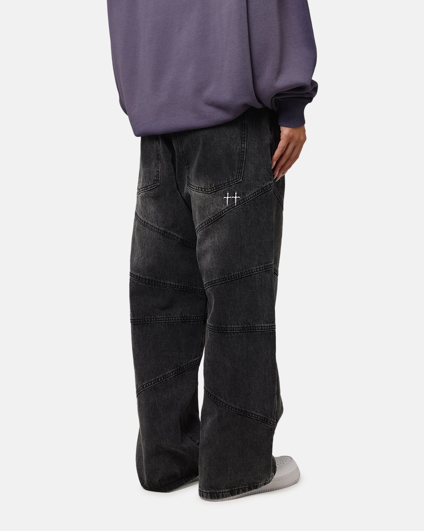Stretch Material Active Design Wear Saint Morta Amplus Armoury Jeans Black Shadow