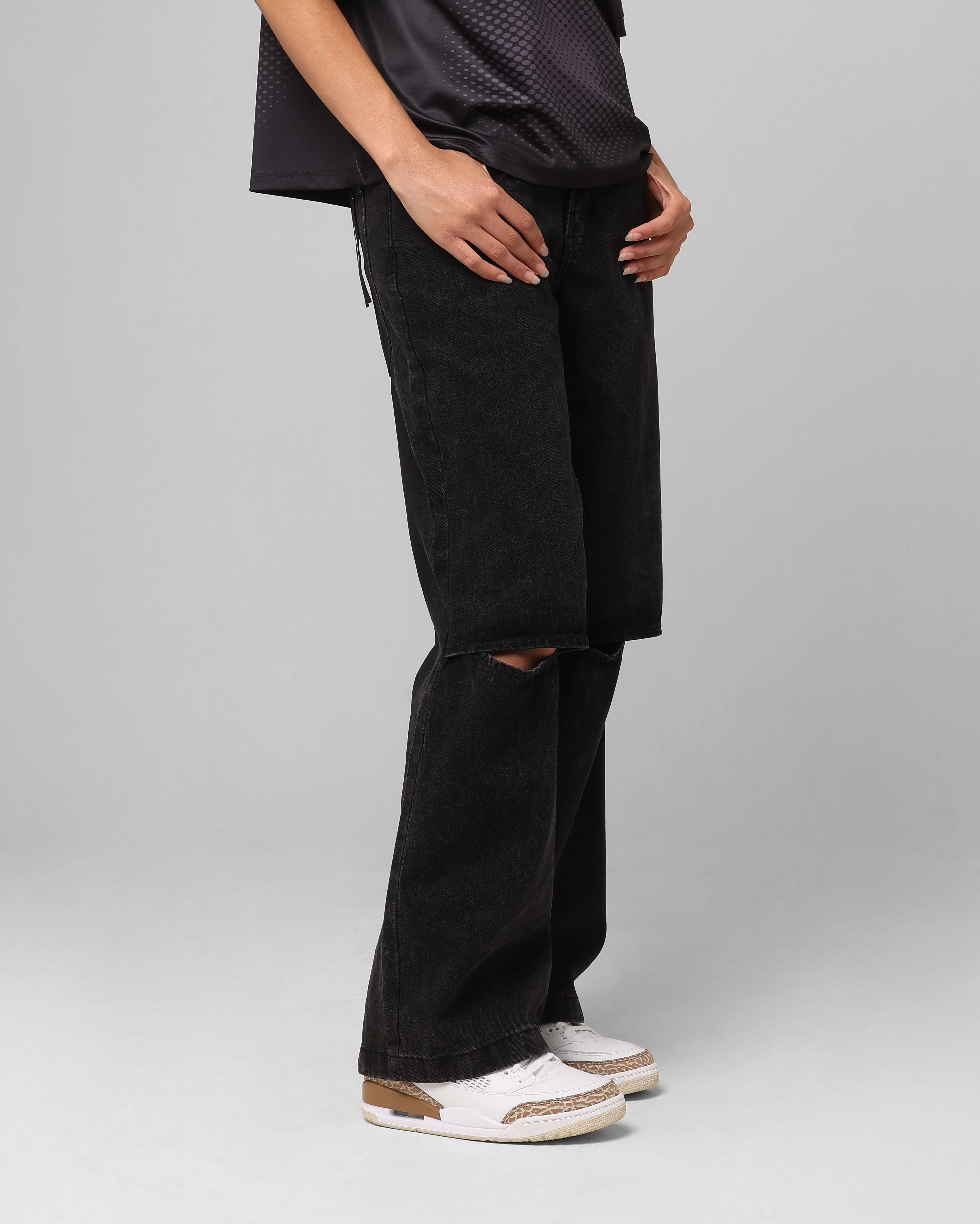 Comfortable Fit Wear Saint Morta Covert Amplus Jeans Black Shadow