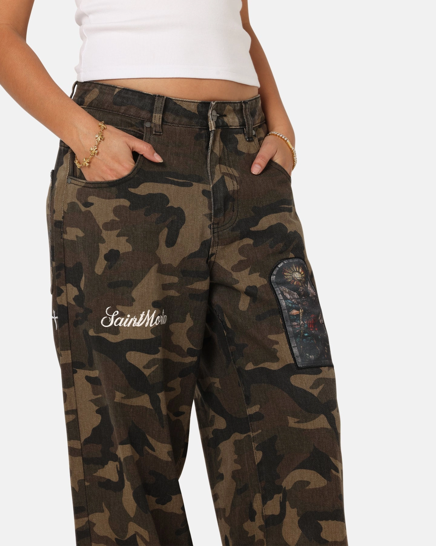 Everyday Comfort AntiSlipWaistband Saint Morta Kingdomcome Baggy Pant Camo