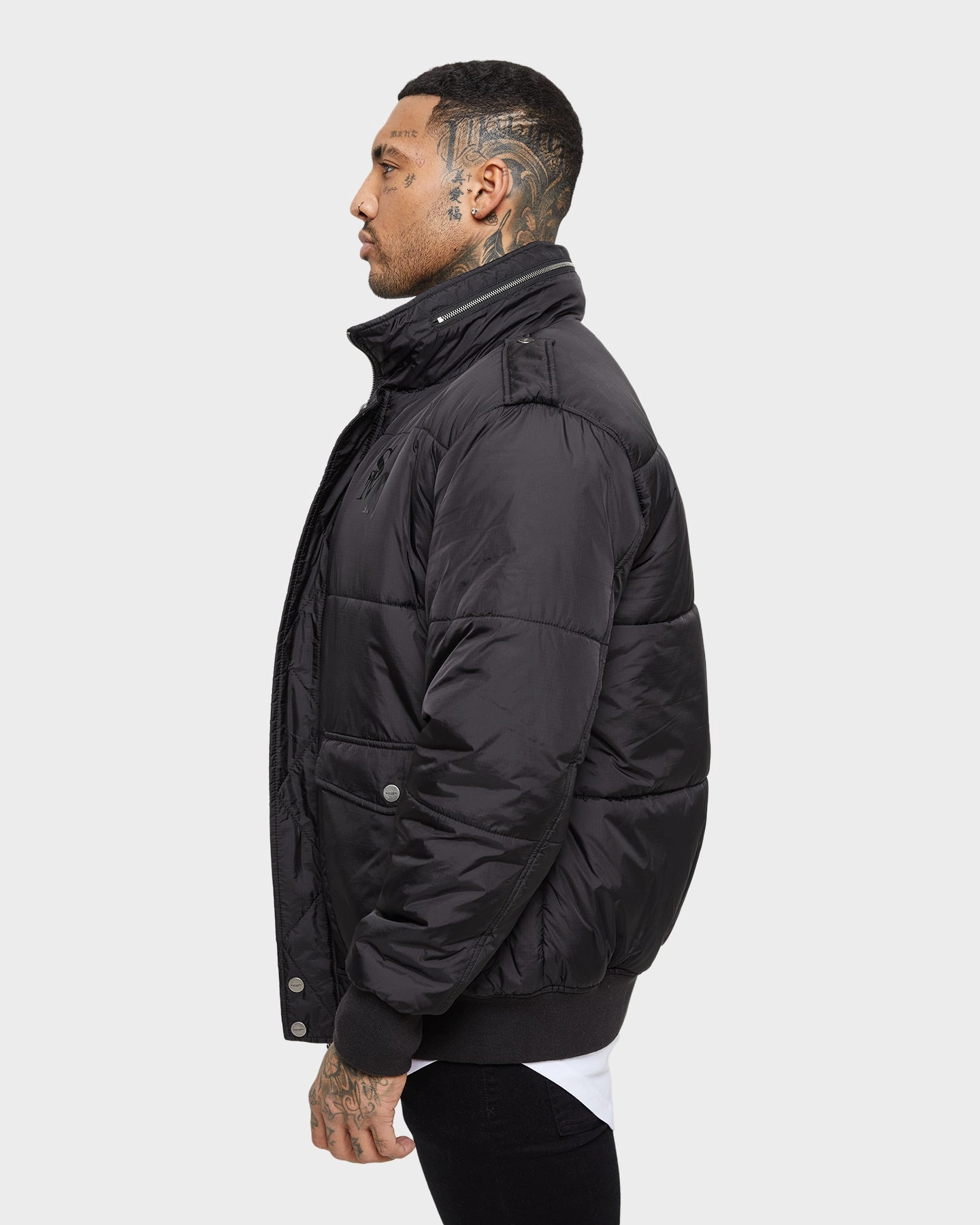 Kindness Cherish Saint Morta Maverick Puffer Jacket Black