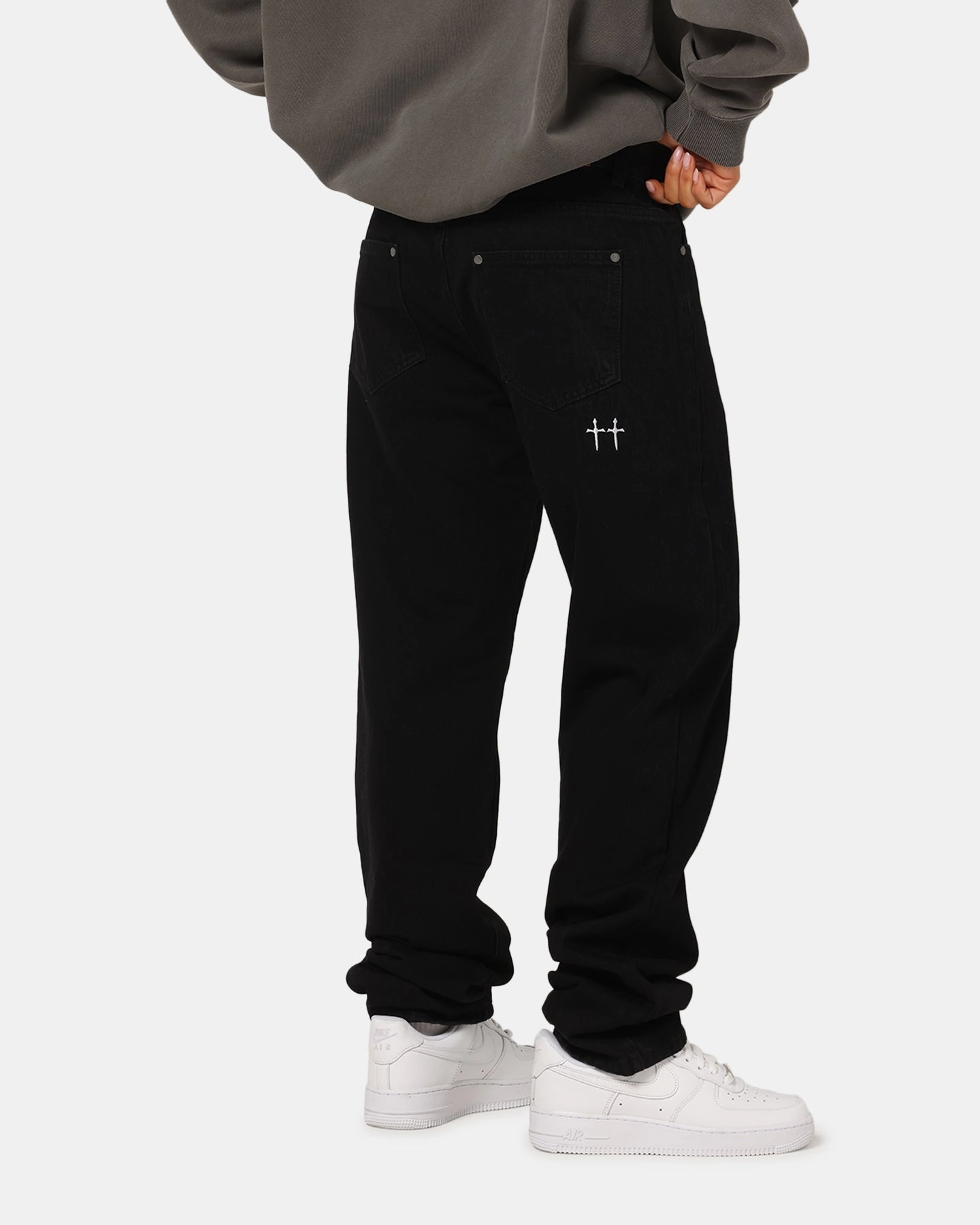 Saint Morta Psykhe Jeans Black Stonewash Loose cut All-Purpose Comfort
