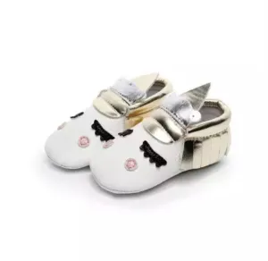 SALE Unicorn Gold Leather Moccasins