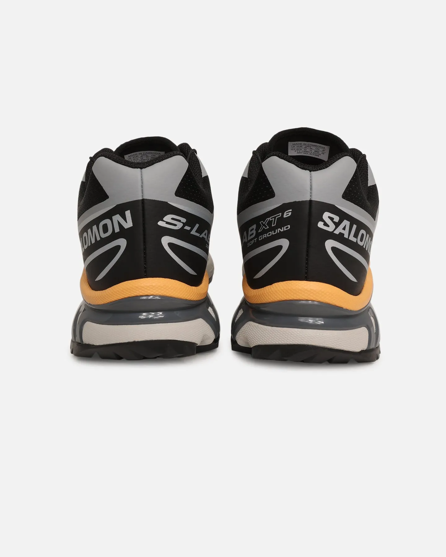 Salomon XT-6 Black Molded Arch Contour Ventilation Panels