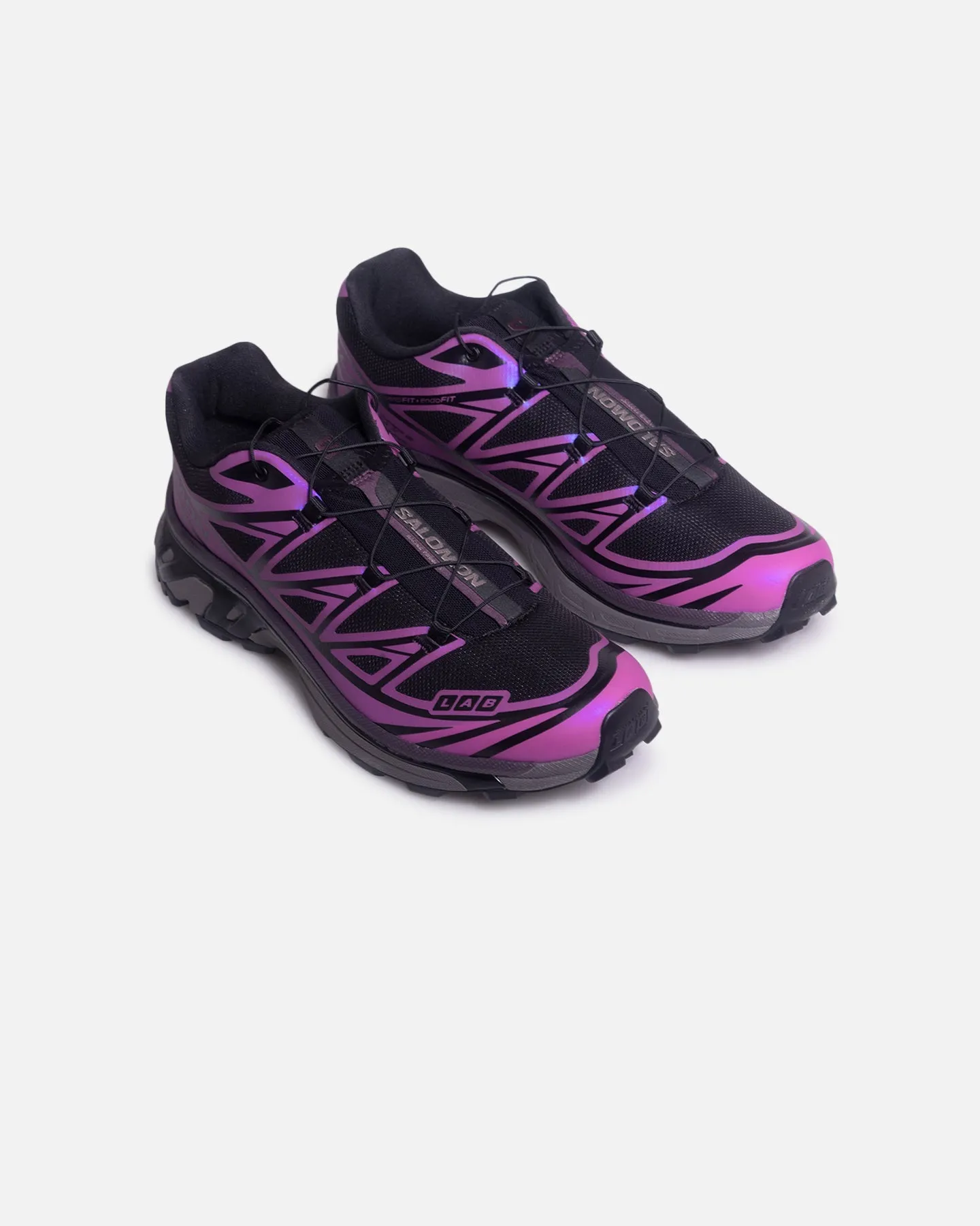 Fitted touch Sock Like Fit Salomon XT-6 Iridescent Black