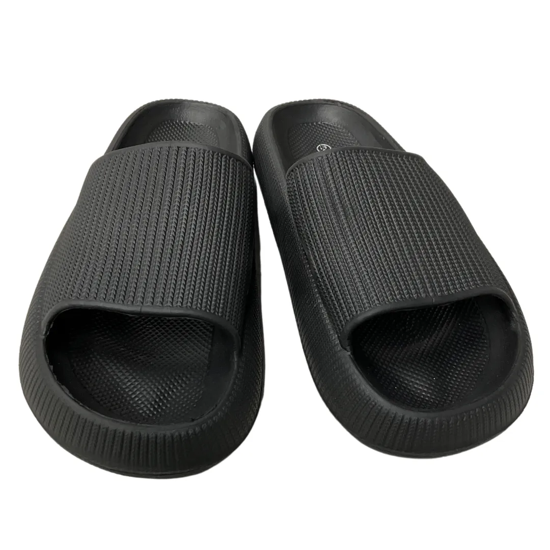 Sandals Sport By Clothes Mentor In Black, Size:6