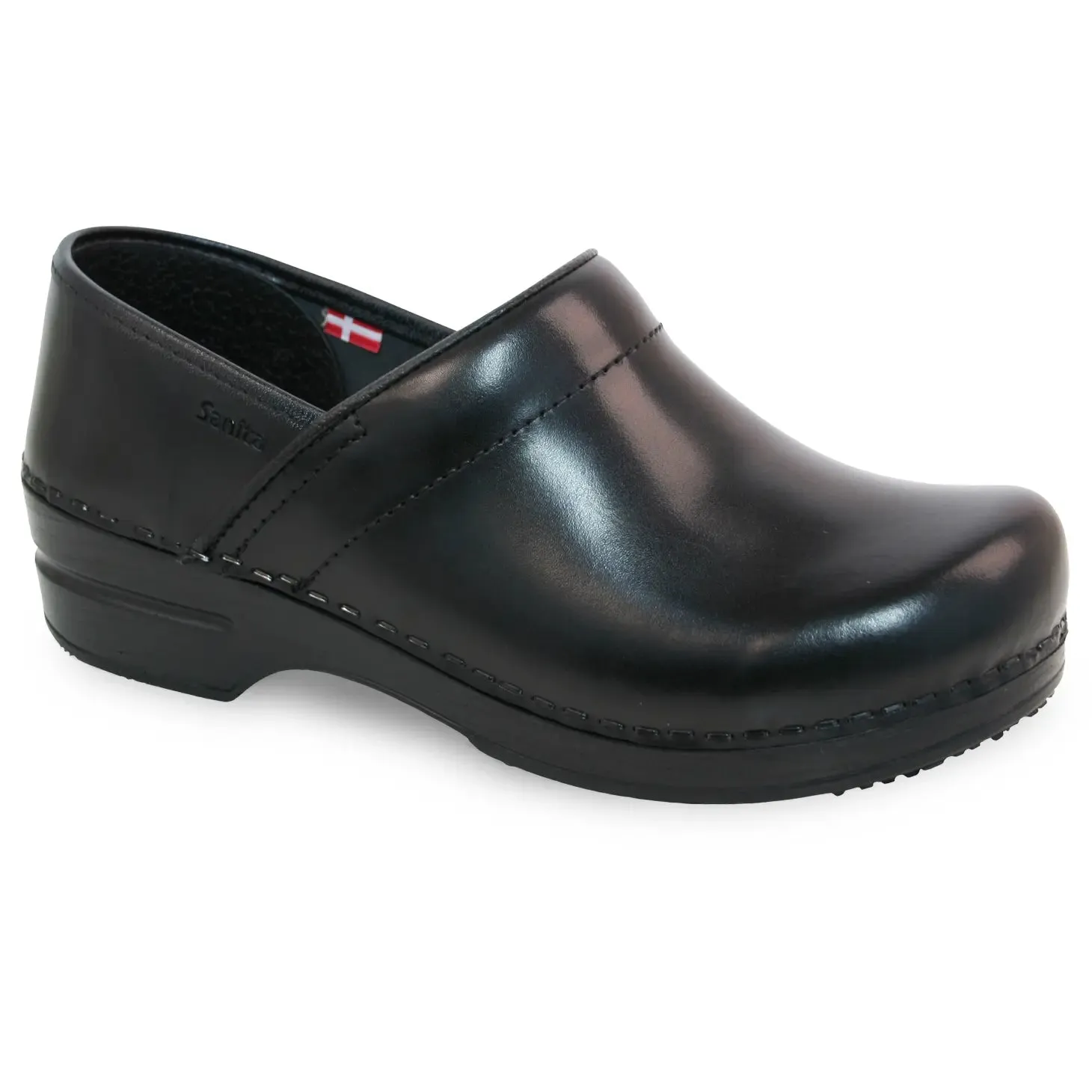 Sanita Addison Women's Cabrio Black Nursing Clog