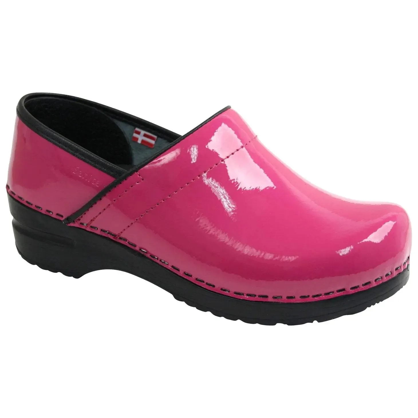 Sanita Women's Professional Patent Slip-Resistant Medical Clog