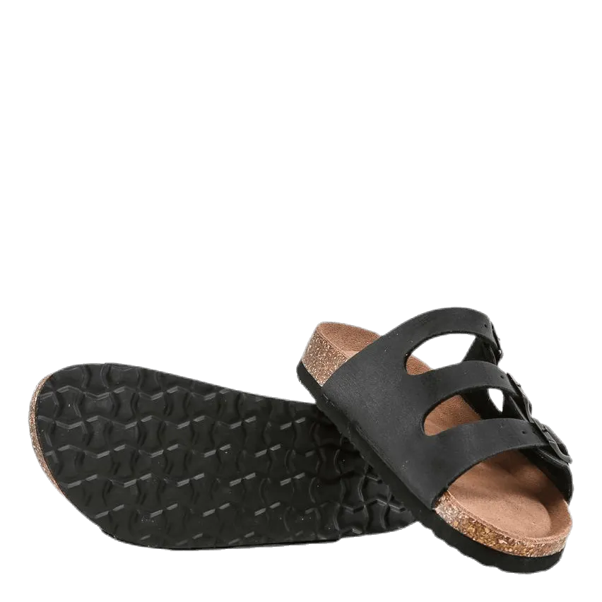 Santa Cork Sandals Black