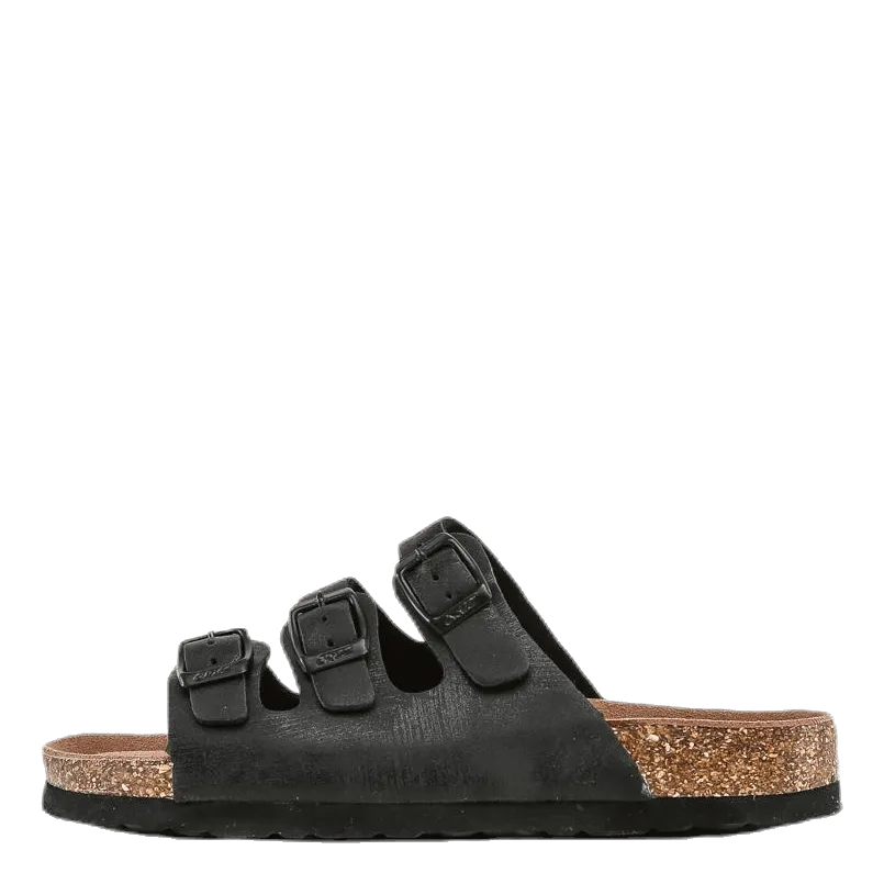 Santa Cork Sandals Black