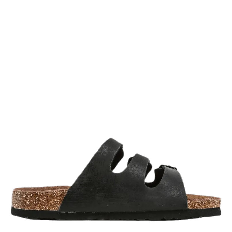 Santa Cork Sandals Black
