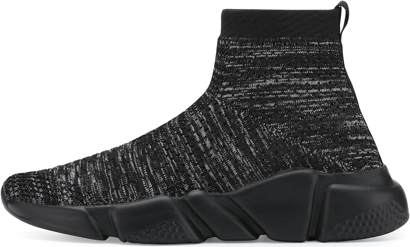 Santiro Walking Shoes for Men Lightweight High Top Sneakers Breathable Knit Athletic Running Shoes Fashion Gym Sports Shoes