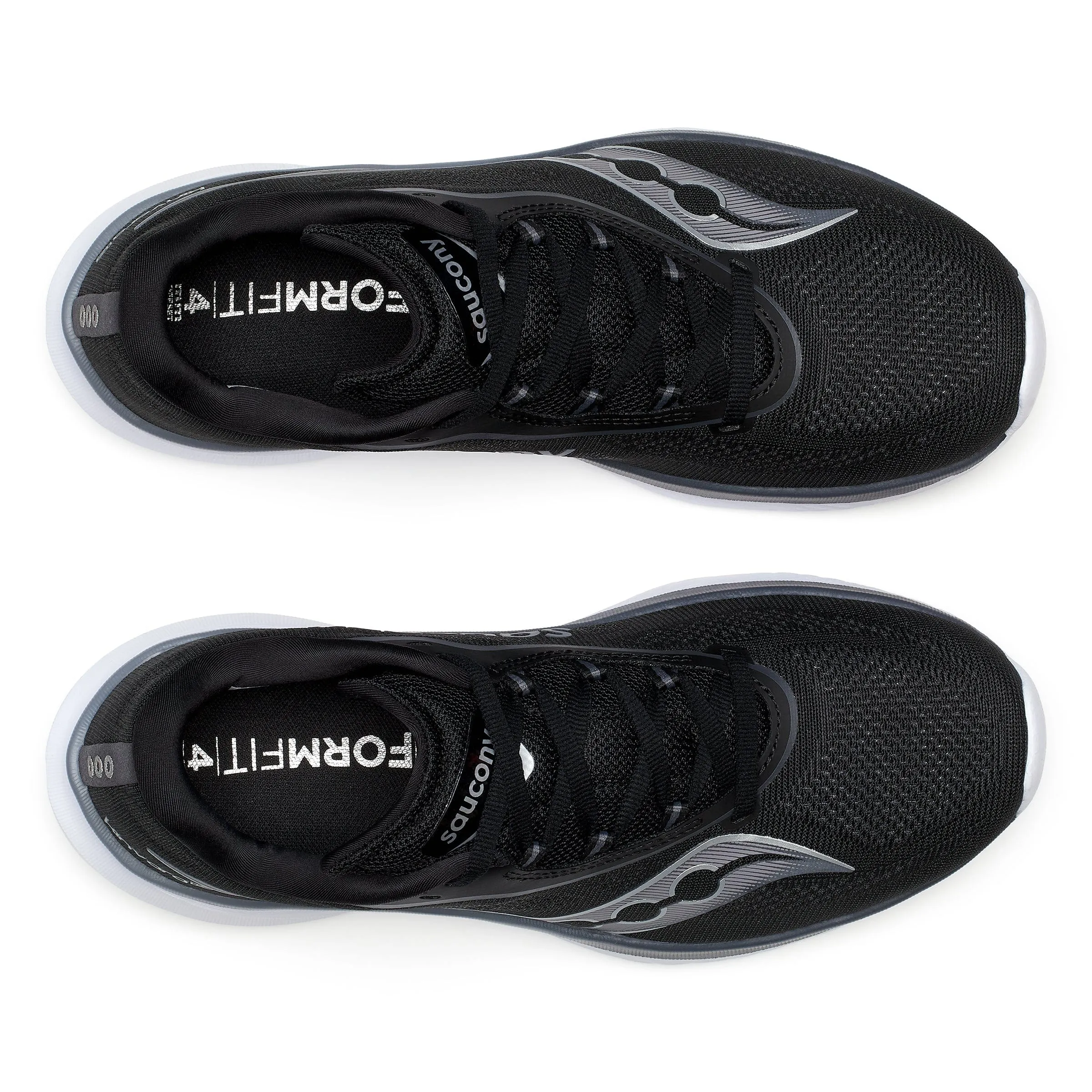 Bonded seams Saucony Kinvara 15 Women's Running Shoes in Black/White