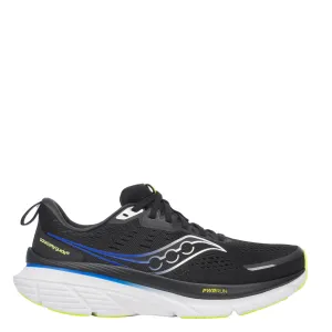 Saucony Men's Guide 18 Running Shoes in Black/Lapis - Online Exclusive Comfortable Tongue Odor Resistant Material