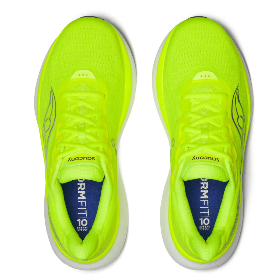 Saucony Men's Triumph 23 Running Shoes in Citron - Online Exclusive Adaptive Ease