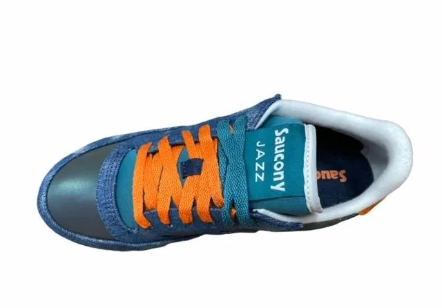 Saucony Original scarpa sneakers da donna Jazz Triple S60567-2 denim blu-arancio Rolling Motion Engine concrete shoes