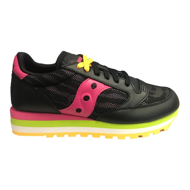 thermal upper shoes Saucony Original scarpa sneakers da donna Jazz Triple S60640-2 nero-rosa