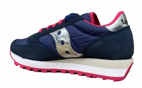 Saucony Originals scarpa sneakers da donna Jazz S1044-540 blu-fucsia supportive insole Wide Toe Box Options