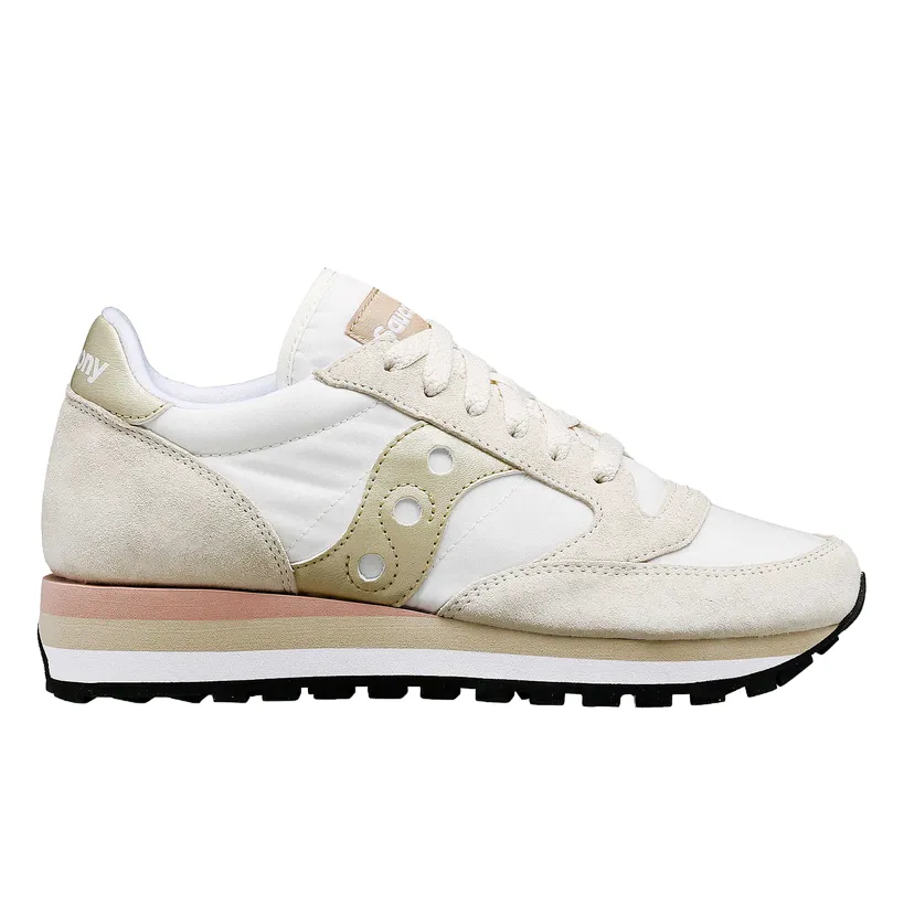 Saucony Originals scarpa sneakers da donna Jazz Triple S60530-45 grigio chiaro-oro Textured Flexible Tread Pattern