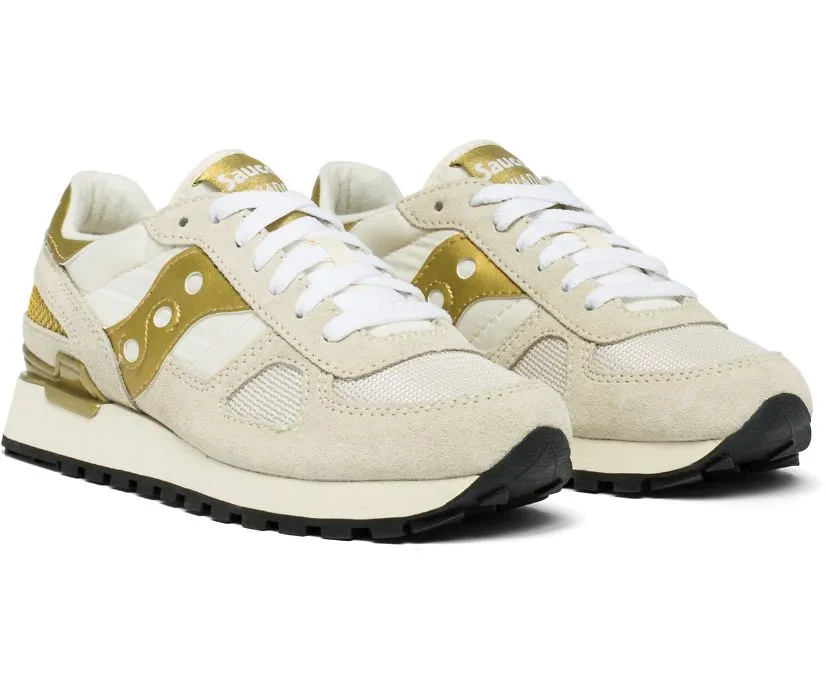 Saucony Originals scarpa sneakers da donna Shadow S1108-720 bianco-oro synthetic durability