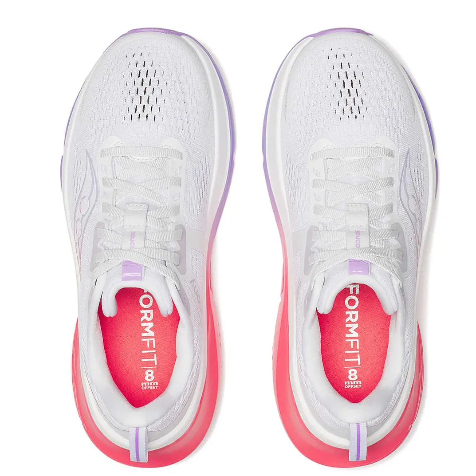 Saucony Women's Guide 18 Running Shoes in White/Crocus - Online Exclusive Urban Daily