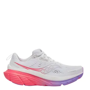 Saucony Women's Guide 18 Running Shoes in White/Crocus - Online Exclusive Feel Fresh