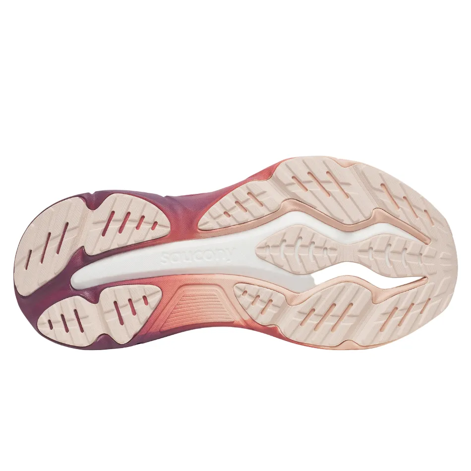 Eco Ease Slim Edge Saucony Women's Hurricane 25 Running Shoes in White/Cameo - Online Exclusive